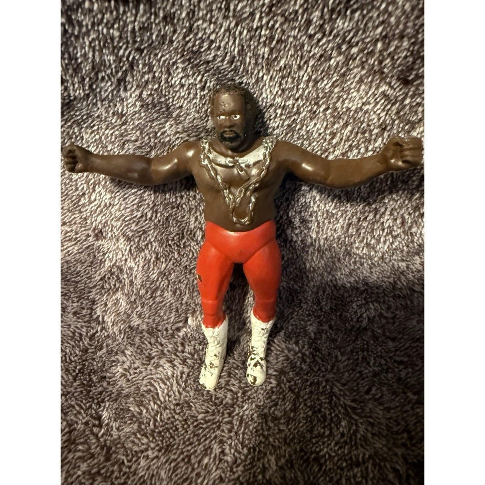 Vintage WWF LJN Bendies Junkyard Dog Bend Ems Mini Fair Condition